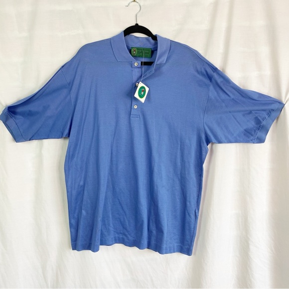 Hickey Freeman Bobby Jones Vintage Light Blue Golf Polo Shirt XXL